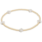 Signature Cross Small 2mm Gold Bracelet