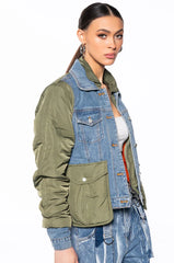 Nylon Denim Jacket