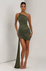 Shazia Mini Dress - Khaki