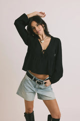 Preston Shorts In Light Wash