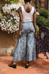 Tallulah Floral Pants In Blue Final Sale