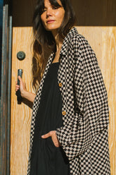 Lightweight Checkered Duster jacket