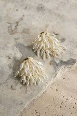 Rayn Cluster Earrings Pearl