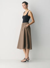 Revive Poplin Dress Limited Edition — Folio Brown/Black