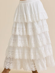 Dara Crochet Midi Skirt