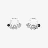 Mini Coin Huggie Earrings