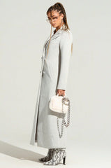 Cocoa Butter Scuba Trench In Grey