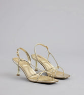Delicately Dangerous Strappy Slingback Heels