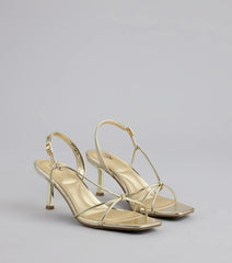 Delicately Dangerous Strappy Slingback Heels