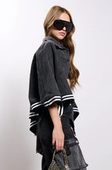 Natalya Denim Cape