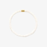 White Seascape Stretch Bracelet