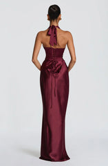 Elowen Maxi Dress - Cherry Lacquer