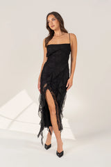 Charlene Criss Cross Back Maxi Dress