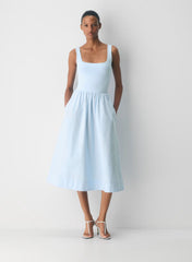 Revive Poplin Dress-Limited Edition — Villa Blue