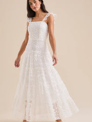 Kallie Lace Tiered Maxi Dress