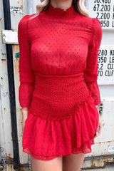 Maia Dress - Deep Red