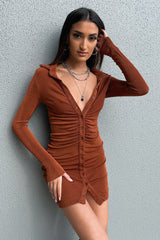 Ishka Dress - Brown