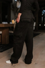 Joanna Cargo Sweatpants In Black Final Sale