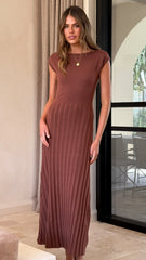 Marni Maxi Dress - Chocolate