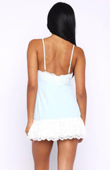 Sky Lace Mini Dress