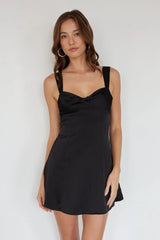 Lizzy Front Twist Tie Back Mini Dress