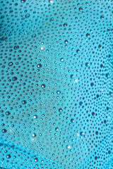 Embellished One-Shoulder Mini Dress In Aqua Blue