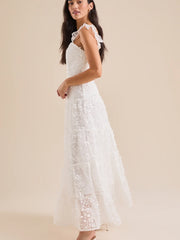 Kallie Lace Tiered Maxi Dress