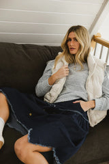Nicole Knit Sweater In Blue Final Sale