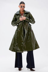 Mitica Patent Trench In Olive
