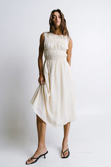 Johna Smocked Midi Dress