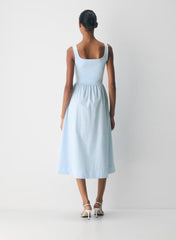 Revive Poplin Dress-Limited Edition — Villa Blue