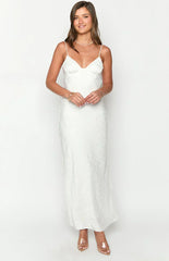 Gloria White Maxi Dress