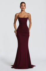 Zaria Gown - Cherry Lacquer