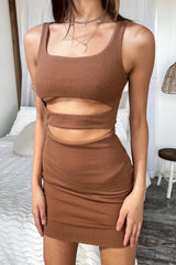 Sandy Dress - Brown
