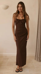 Dita Maxi Dress - Chocolate
