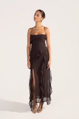 Charlene Criss Cross Back Maxi Dress