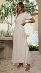 Merilia Maxi Dress - Cream