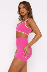 I'Ll Prove It Sports Crop Bubblegum/Citrus