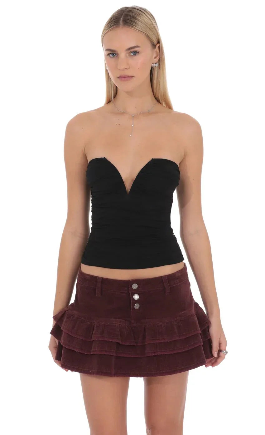 Maribel Tiered Mini Skirt